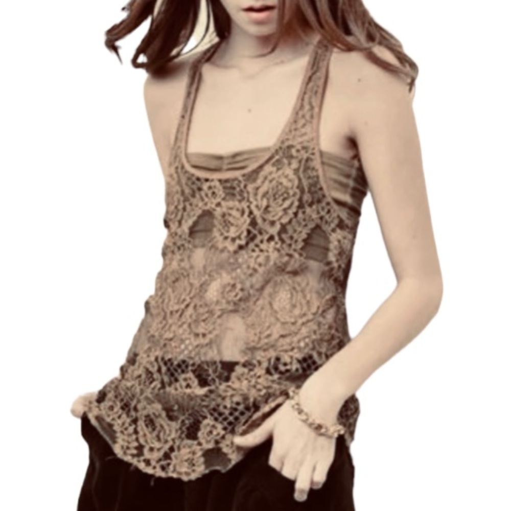 MISS FERRIDAY➕Lace Tank Top